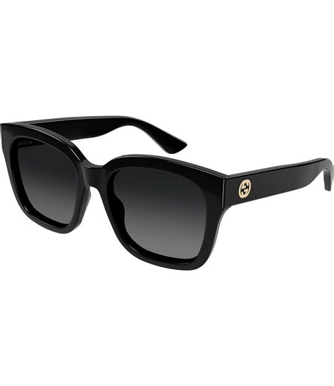 gucci sunglasses rectangle|Gucci minimal 54mm square sunglasses.